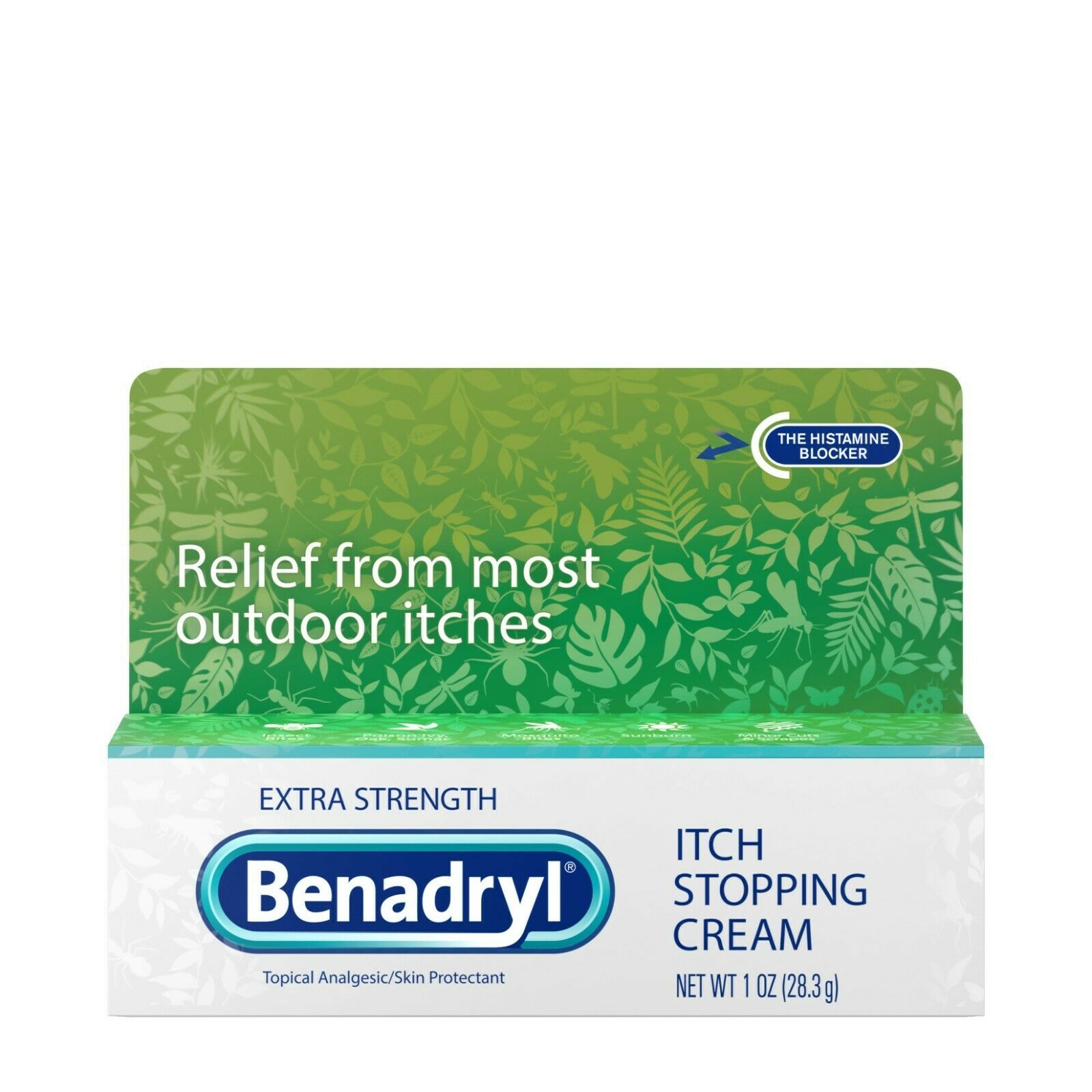 Benadryl Extra Strength Itch Relief Cream, Topical Analgesic 1Oz