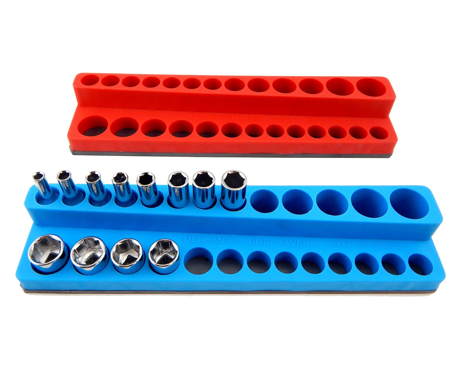 Socket Holder Set 8pc Mechanics Time Saver 1/2" 3/8" 1/4