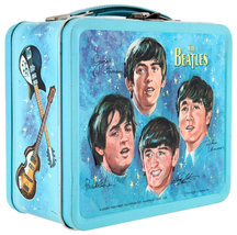 Beatles Metal Lunch Box w/ Thermos New Lunchbox NOS + Stereo & Mono Sets USB image 3