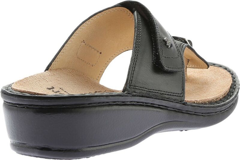 Finn Comfort Phuket Sandals (Womenâs) in Black Leather - NEW - Sandals & Flip Flops