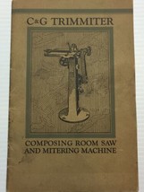 Antique 1920s Cheshire &amp; Greenfield Manufacturing Co. Trimmer Machine ma... - $22.99
