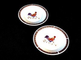 Decorative Chicken Rooster Plates By Gibson Country Kitchen Design 7 in. - $21.63