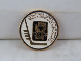 Vintage Hockey Pin - Team USSR 1970 World Champions - Stamped Pin - $19.00