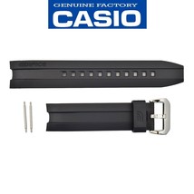 Genuine CASIO Watch Band Strap Edifice  EMA-100-1AV Original Black Rubbe... - $36.95