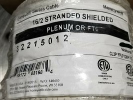 Honeywell Genesis Cable 3221 16/2C Shielded Security/Alarm Plenum White /100ft - $39.59