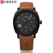 CURREN Classic Leather Men Watches Sport Waterproof Watch Men Military Clock Dat - $40.50