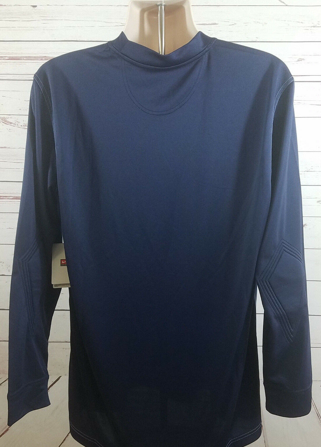 Nike Soccer Fit Dry Rio Long Sleeve Blue Padded Elbow Jersey Blue Shirt ...