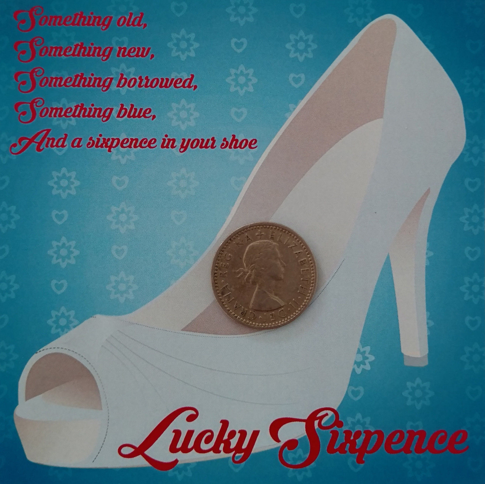 Wedding Sixpence For Your Bridal Shoe On Card Bridal Shower Gifts Gift Boxed