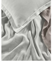 Hotel Collection Linen Blend Internal Ties Zip close Duvet Cover Full/Qu... - $89.09
