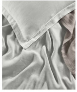 Hotel Collection Linen Blend Internal Ties Zip close Duvet Cover Full/Qu... - $89.09