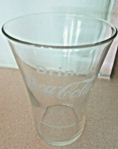 Drink Coca-Cola etched soda fountain, dime store,  glass syrup line orig... - $20.25