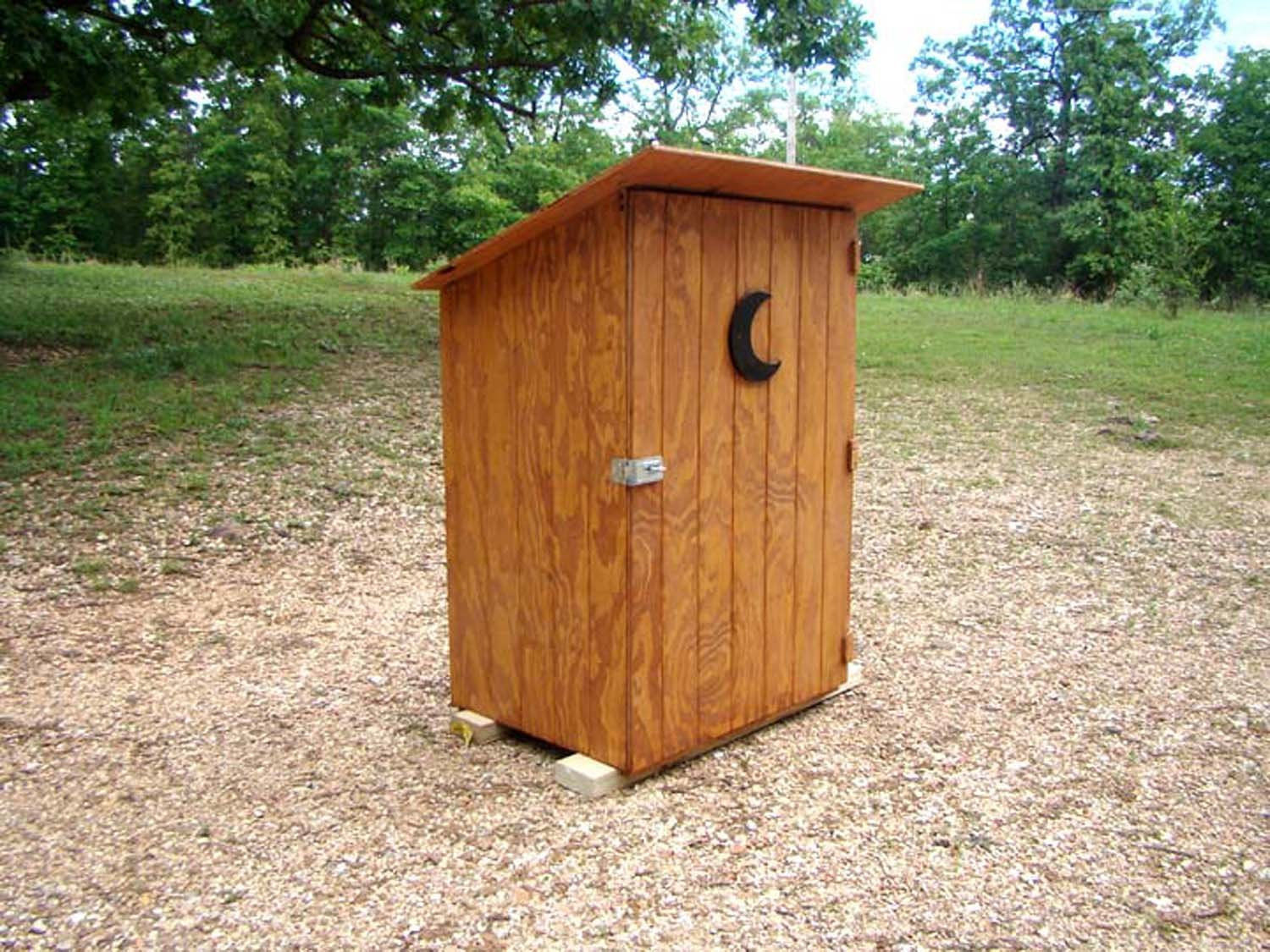 Outhouse Hand Tool Storage Shed - Waterproof Stained Finish - Garden