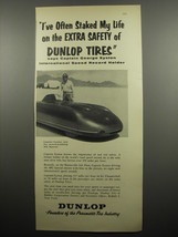 1955 Dunlop Tires Advertisement - MG Special and Captain George Eyston - $14.99