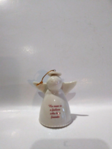 Its A Wonderful Life Porcelain Hanging Ornament Christmas Angel Bell 200... - $17.99