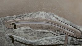 Simply Noelle HB1126A Birch Style Tan Taupe Floral Embossed Womens Purse image 7