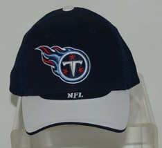 NFL Tennessee Titans Mesh Back Blue Off White PreCurved Bill Football Cap image 1