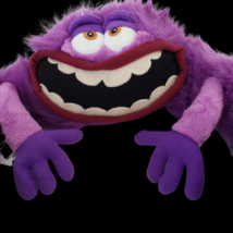 Disney Pixar Monsters Inc University Art Purple Plush Stuffed Animal 26" Length - $11.88