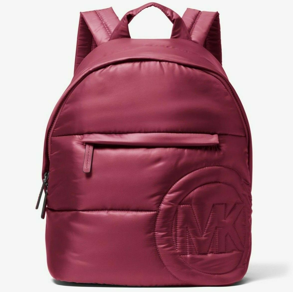 Michael Kors Rae Medium Quilted Nylon Burgundy Backpack 35F1U5RB2C NWT $368 FS