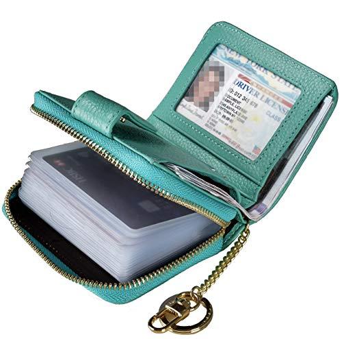 Beurlike Women&#39;s RFID Credit Card Holder Organizer Case Leather Security Wallet - Wallets