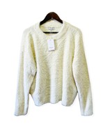 FRNCH Paris Womens Size M/L Sweater Cropped Long Sleeve Round Neck Glitt... - $34.62
