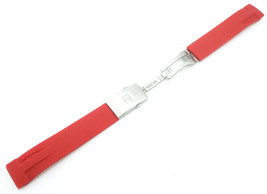 Red Rubber Silicone Strap Band for Tissot Sport Watch T-Race 21mm With Clasp - $16.90