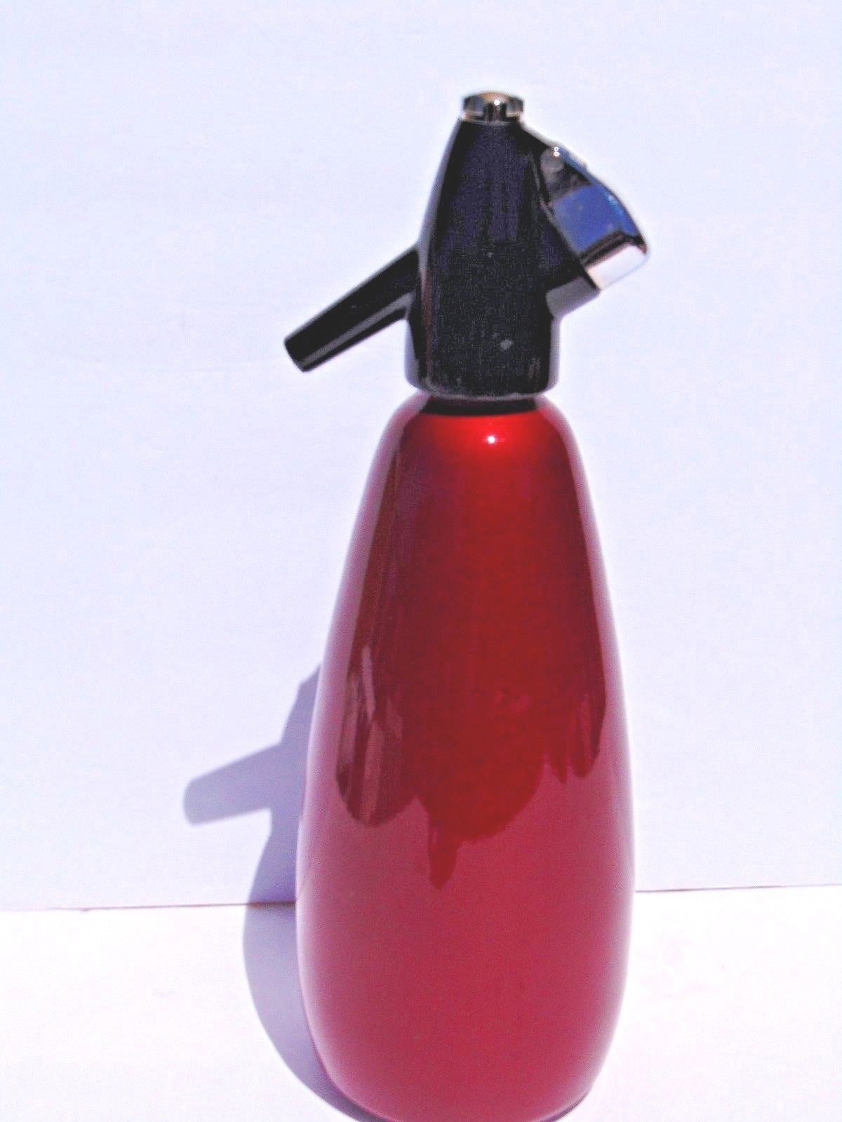Vintage Boc Bright Red Seltzer Soda Syphon And 50 Similar Items Bright Red Seltzer Soda Syphon