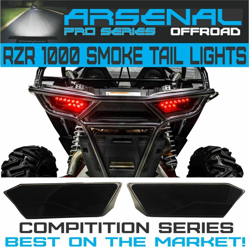 Polaris RZR Smoked LED Tail Lights Arsenal 20142019 RZR 1000 900 XP 4