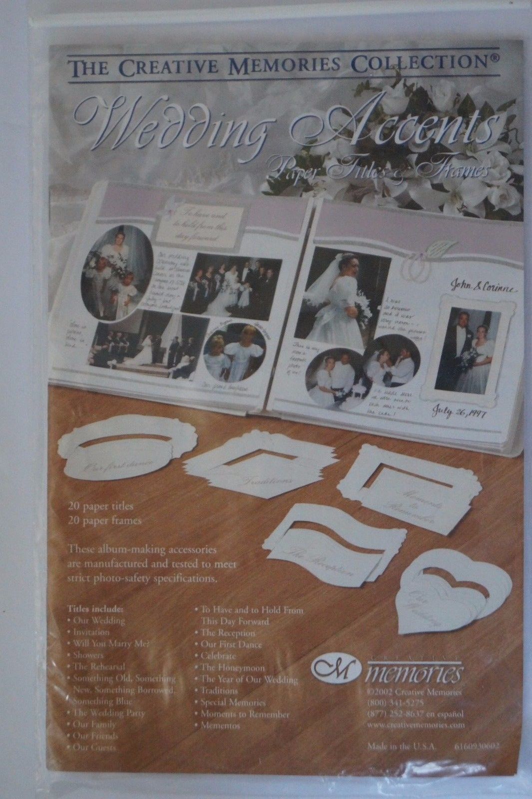 Creative Memories Paper Title Frames And 17 Similar Items Creative Memories Paper Title Frames Wedding It S A Girl