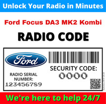 Radio Ford Focus DA3 MK2 Kombi Code Unlock Decode Fast Service Pin Codes Stereo - $6.83