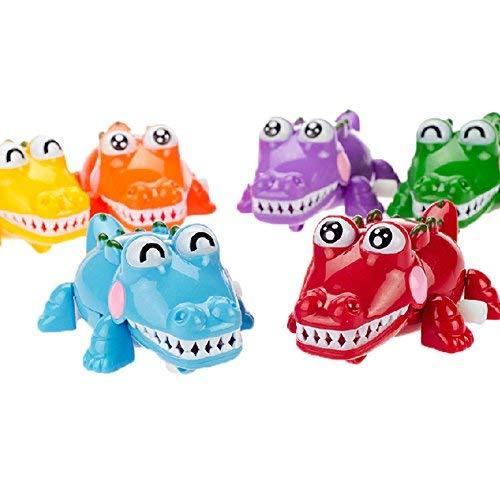PANDA SUPERSTORE Set of 2 Cute Animals Wind-up Toy for Baby/Toddler/Kids, Crocod