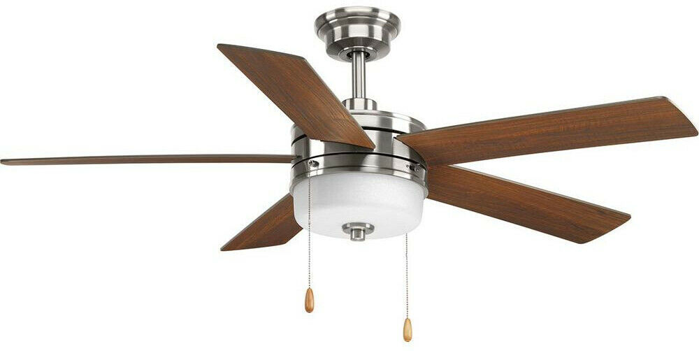 Ceiling Fan 4444 CFM 52 in. 5-Blade 3-Speed Light Kit ...