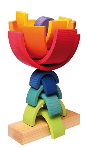 grimm's large rainbow conical stacking tower