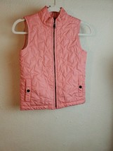 Gap Kids Girls Sherpa Lined Quilted Vest Pink Size Medium - $14.85