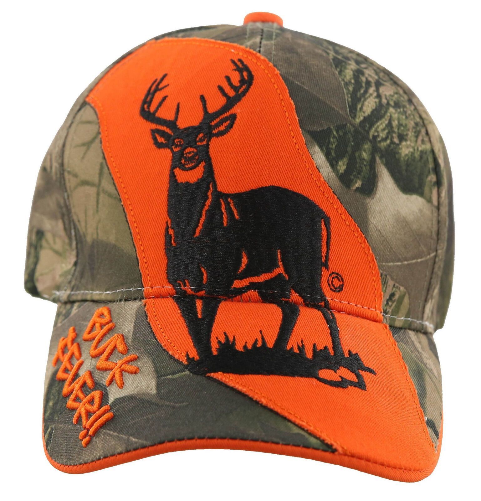 NEW! DEER HUNTER BUCK FOREVER OUTDOOR SPORT CAP HAT ORENGE CAMO Men's