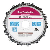 Grinder Wood Carving Disc, 5 Inch Angle Grinder Chain Disc Grinder Saw D... - $19.99