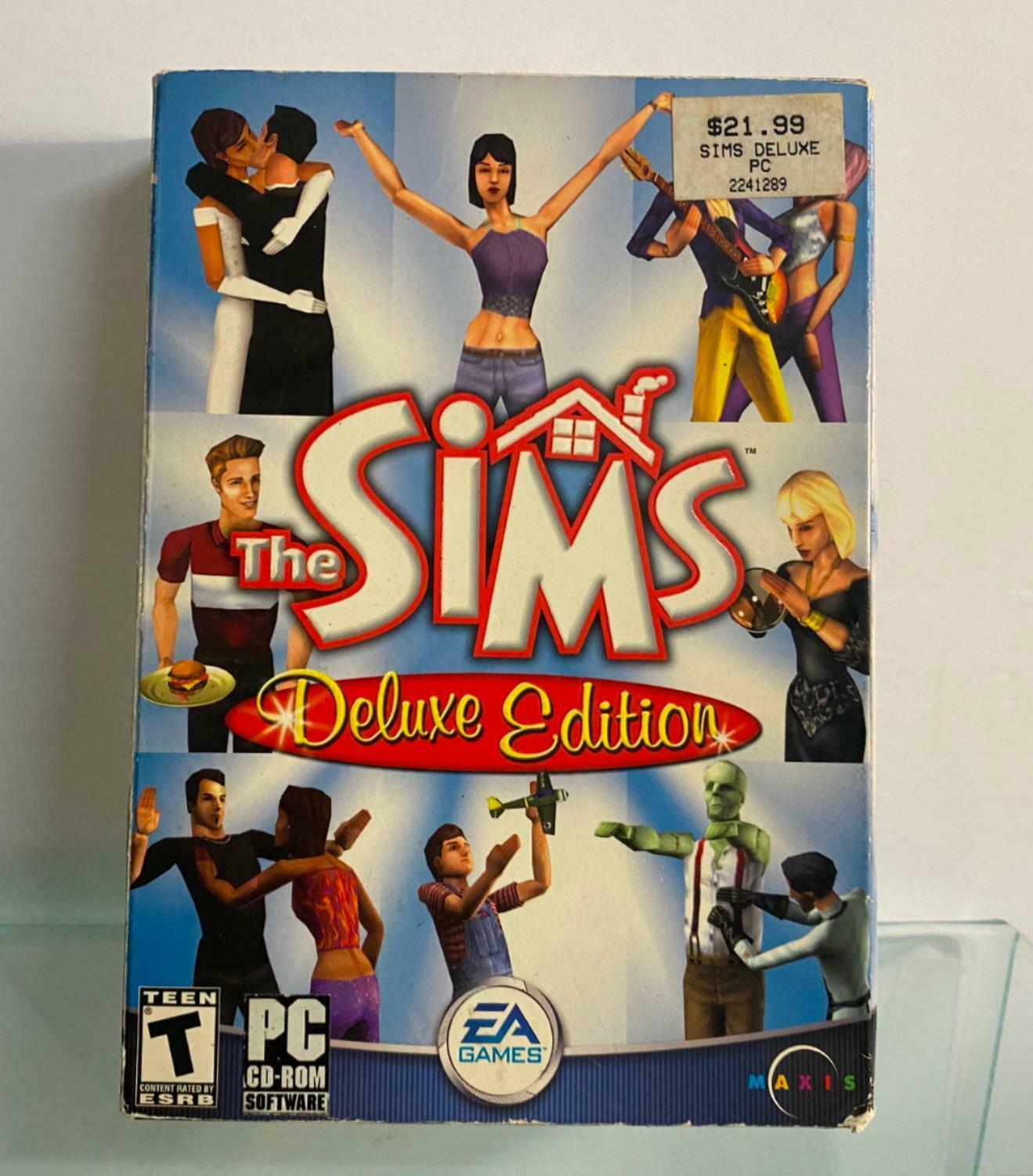 The Sims Deluxe Edition PC-CD Rom Software With Bonus CD Rom Sims ...