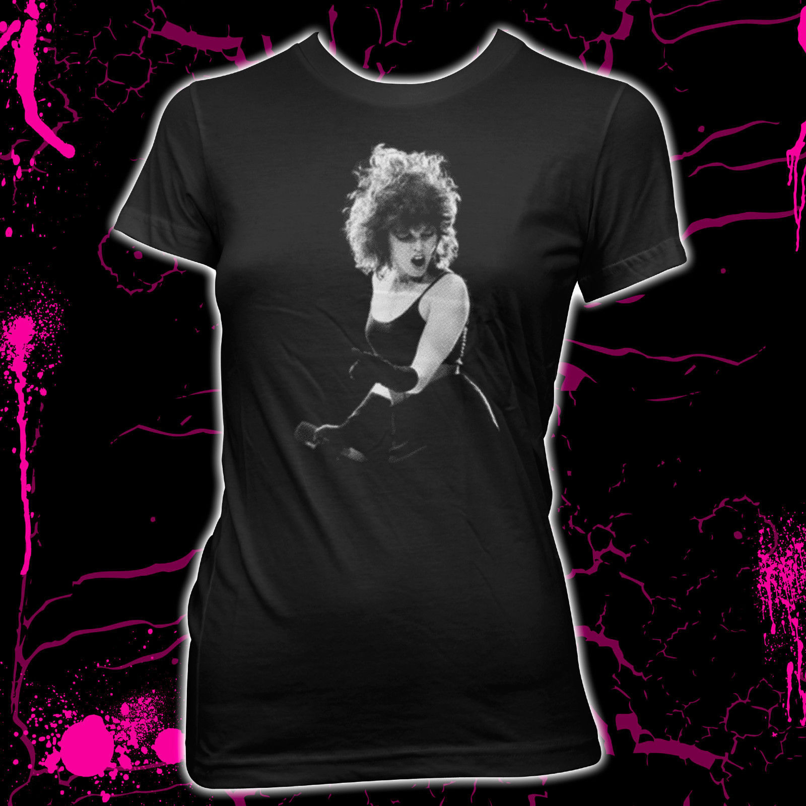 Pat Benatar - Women's Pre-shrunk, hand screened 100% cotton babydoll t-shirt