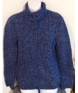 Gander Mountain Size Large Blue Cardigan Sweater  - $19.75