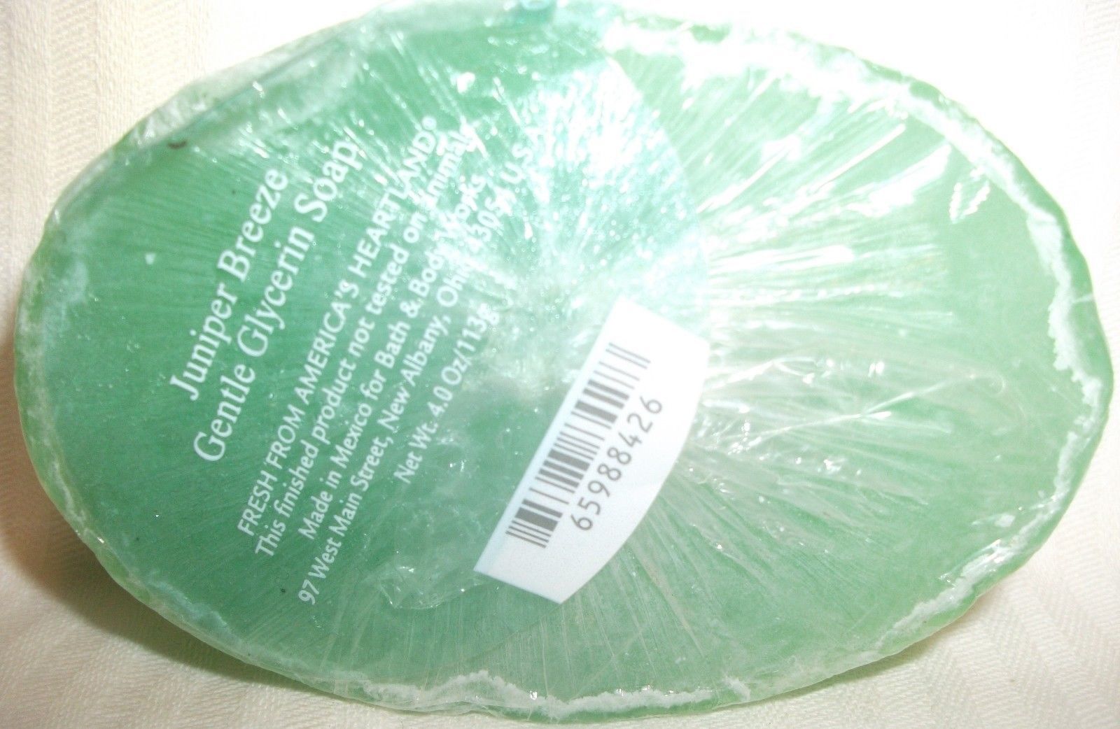 Bath & Body Works Cotton Blossom Gentle Glycerin Soap 4.0 oz 113 g Bar Soaps