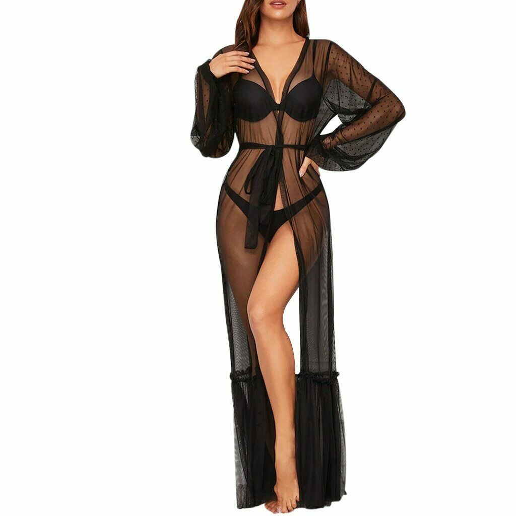 see through night robe