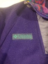 Vintage Youth Columbia Sportswear Fleece Jacket Size 10/12 Purple Full Z... - $19.50