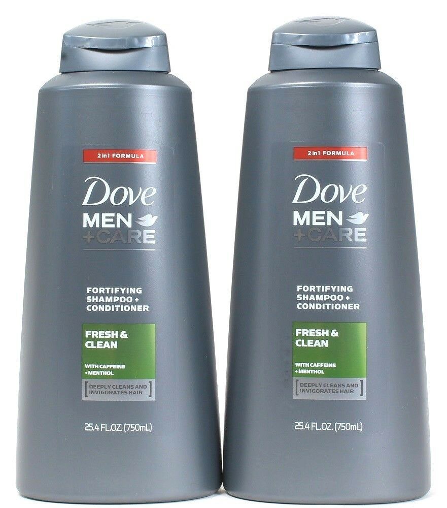 2 Dove Men + Care 2in1 Formula Fresh Clean With Caffeine Menthol
