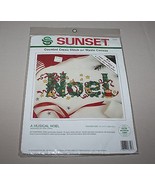 Musical Noel Dimensions Sunset 18349 Counted Cross Stitch Kit Waste Canv... - $10.84