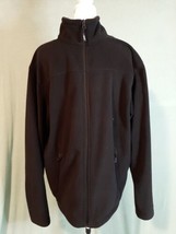Gander Mountain Guide Series Mens Medium Full Zip Fleece Sweatshirt Black Jacket - $14.84