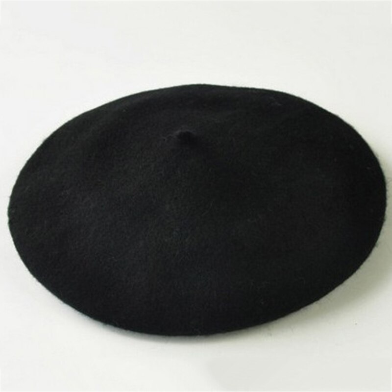 Trendy Charm Solid Color Winter Warm Wool Women Beret French Artist ...
