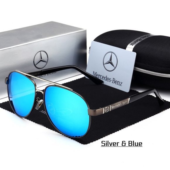 Mercedes-Benz Style NEW Aviator Polarized Sunglasses + BOX!