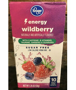 Energy Drink Mix Kroger Energy Wildberry Sugar Free Low Calorie- 10 Packets - $7.99
