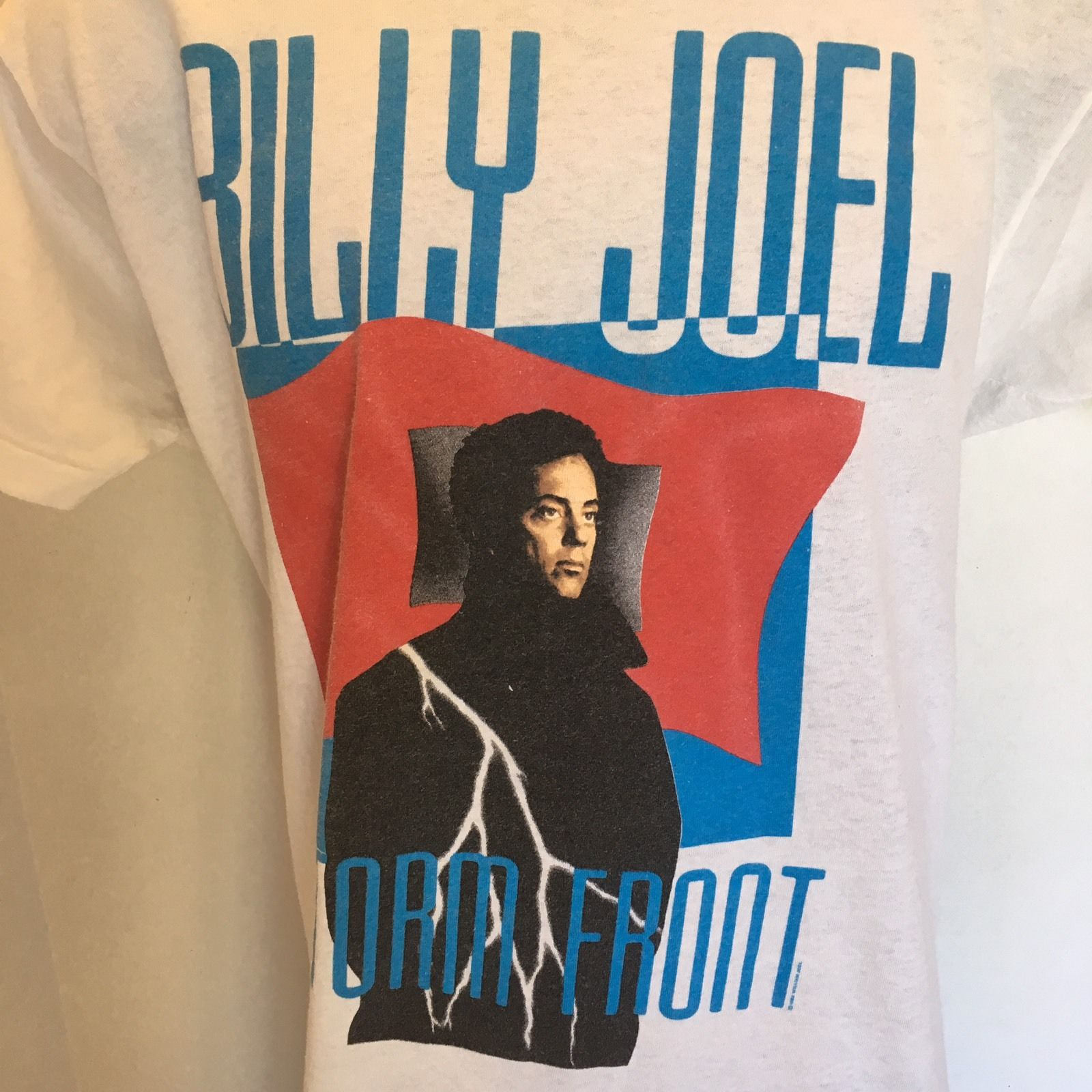 Billy Joel Storm Front 1989-90 Concert Tour T Shirt White Vintage ...