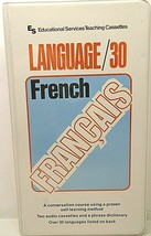 ES Educational Services LANGUAGE/30 FRENCH FRANCAIS Two Audio Cassettes - $9.89