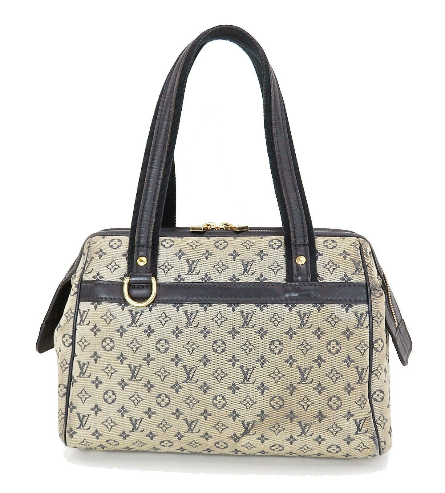 Authentic LOUIS VUITTON Josephine PM Blue Mini Lin Hand Bag Purse #35127 - Women&#39;s Bags & Handbags